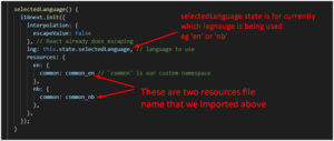 function in app.js